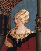 HOLBEIN, Hans the Younger, Portrait of the Artist's Wife